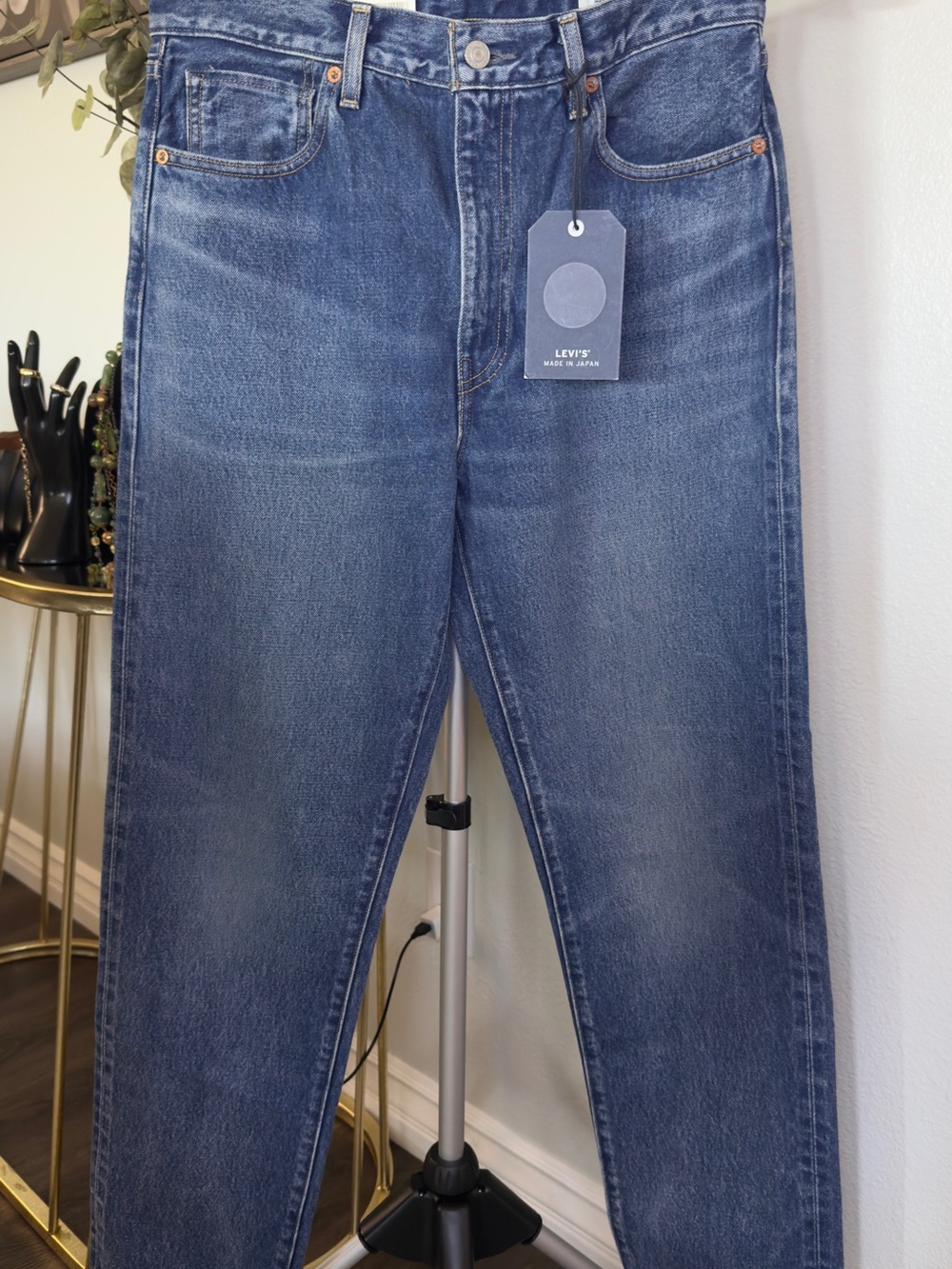 Levi's Made in Japan- Column High-Rise Fit- Women's Blue Straight Leg Jeans